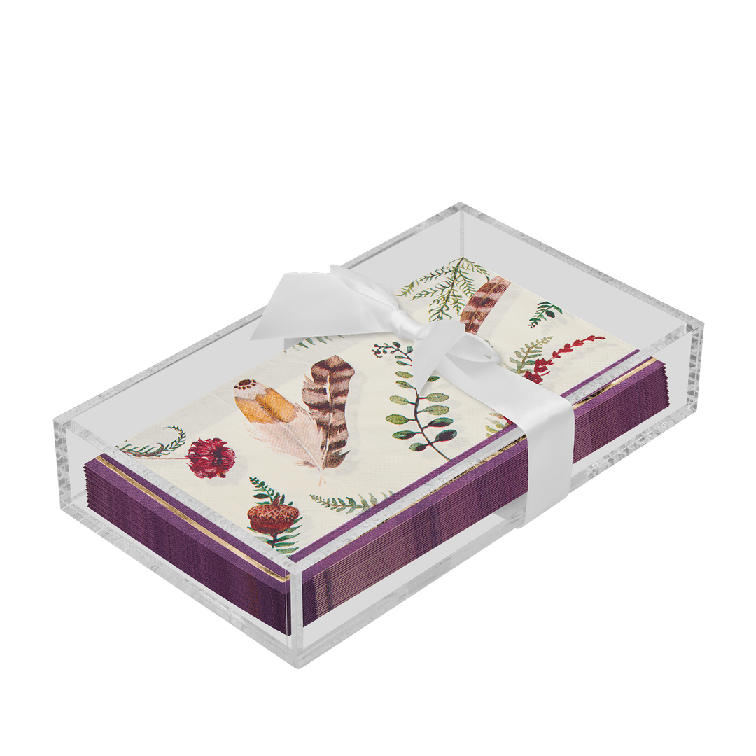 Thanksgiving Guest Towel with Napkin Tray
