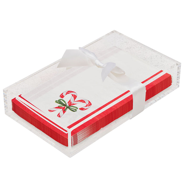 Christmas Guest Towel with Napkin Tray