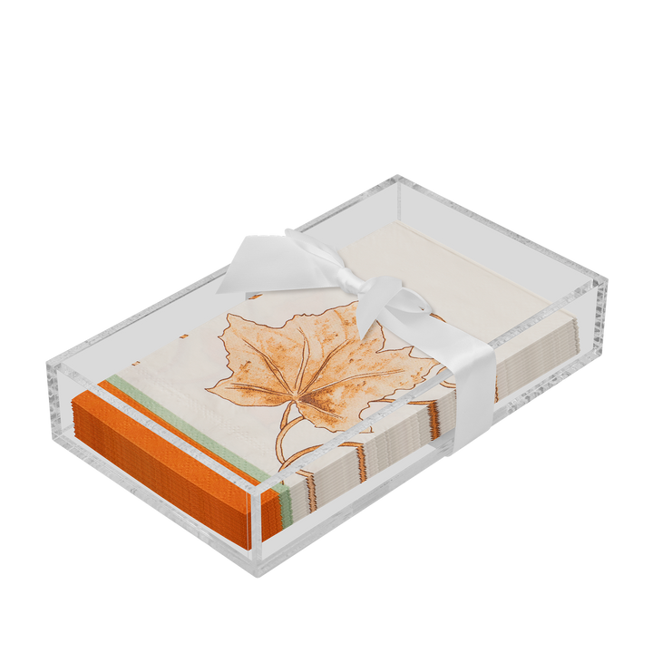 Thanksgiving Guest Towel with Napkin Tray
