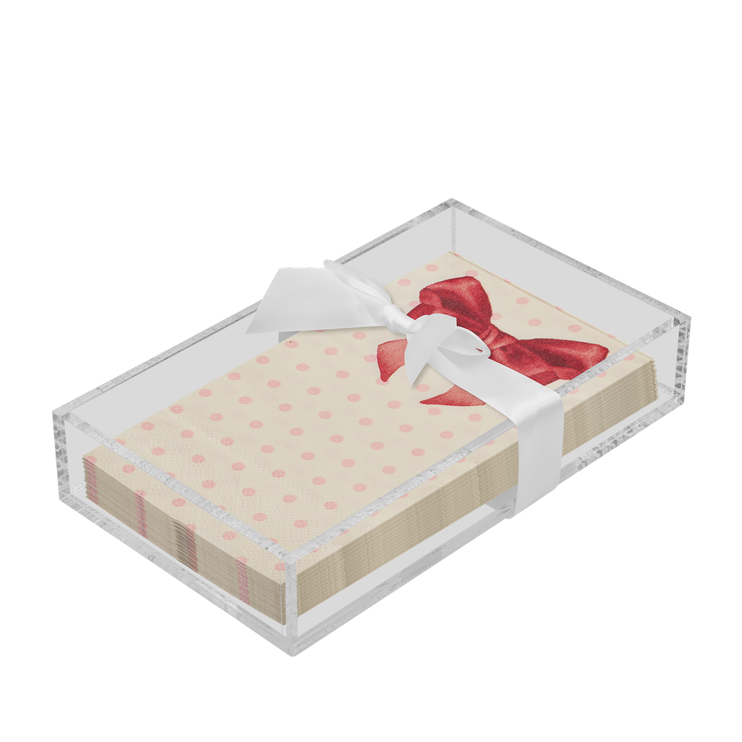 Valentines Day Guest Towel with Napkin Tray