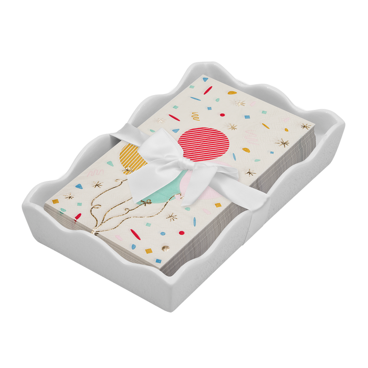 Birthday Guest Towel with Napkin Tray