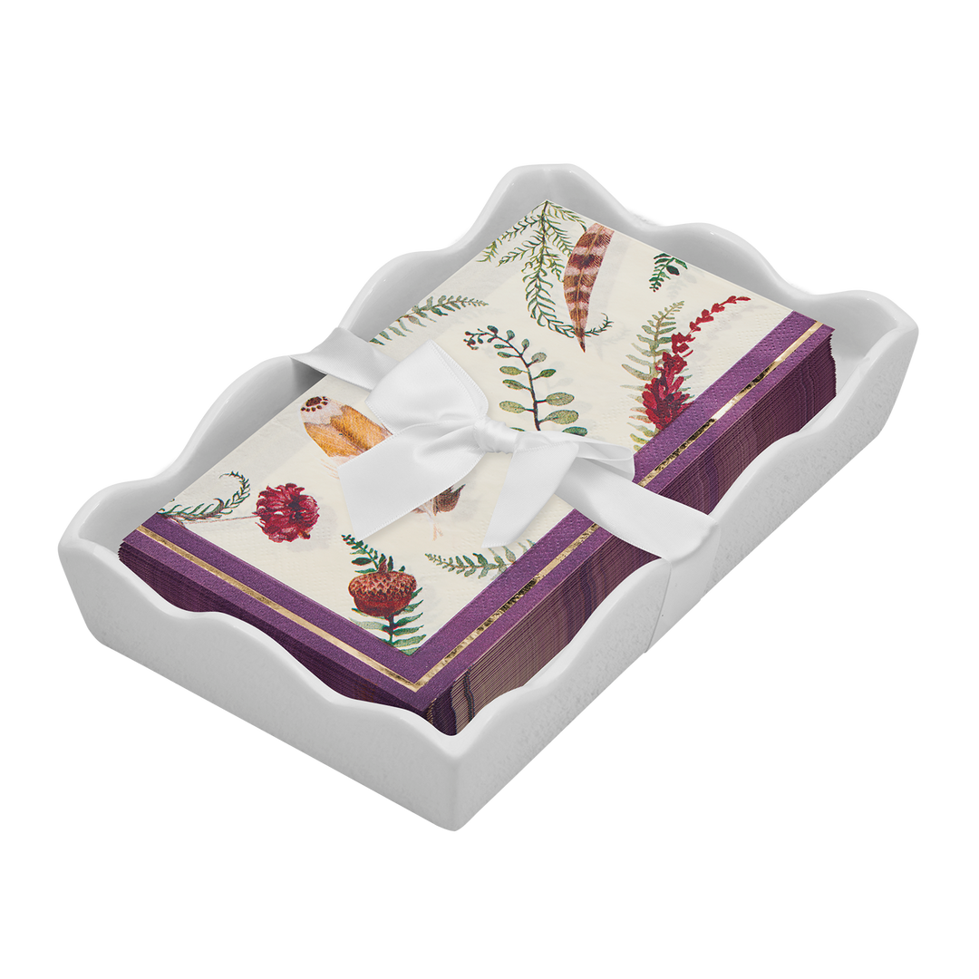 Thanksgiving Guest Towel with Napkin Tray