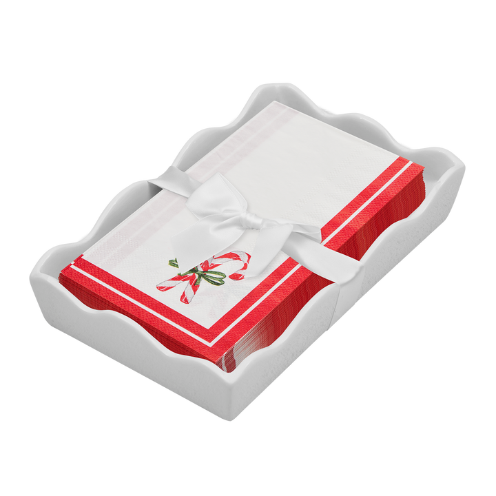 Christmas Guest Towel with Napkin Tray