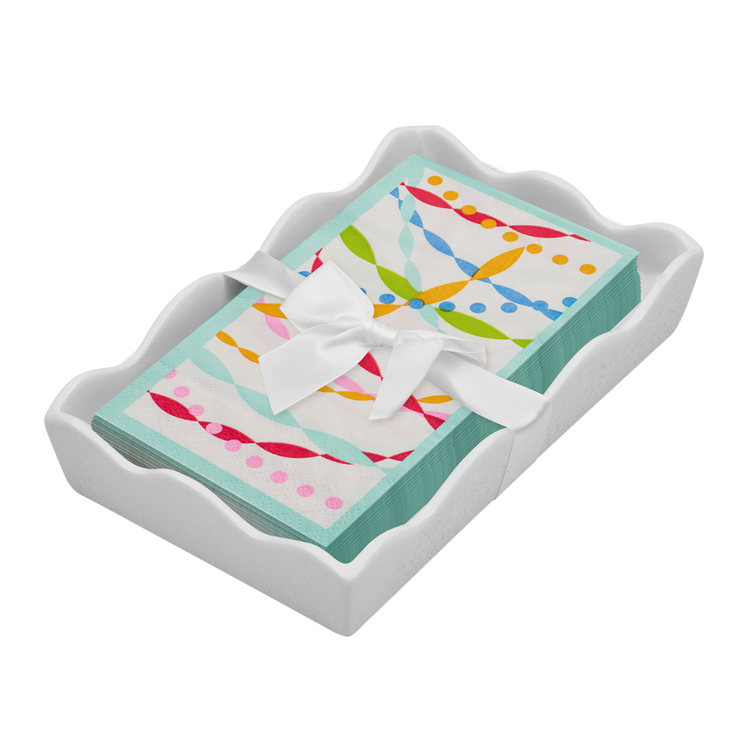 Birthday Guest Towel with Napkin Tray