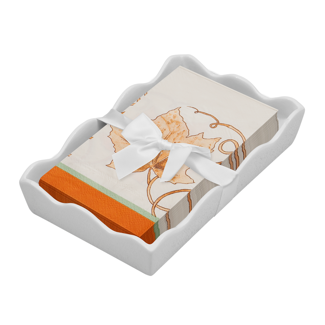 Thanksgiving Guest Towel with Napkin Tray