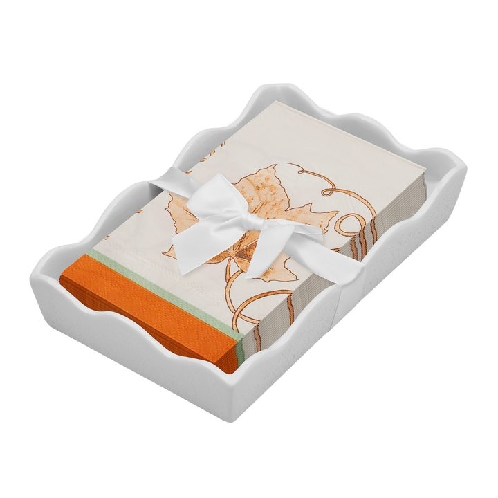 Thanksgiving Guest Towel with Napkin Tray
