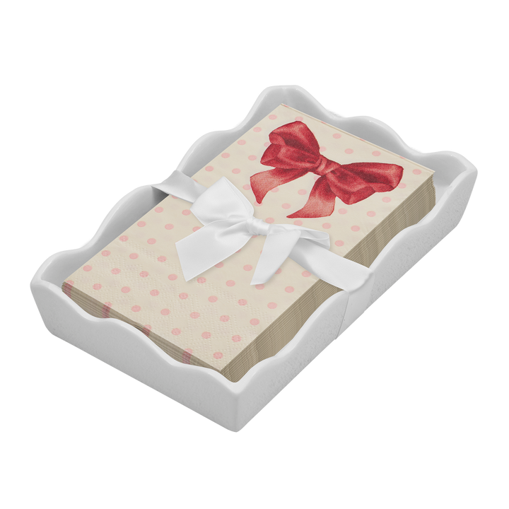 Valentines Day Guest Towel with Napkin Tray