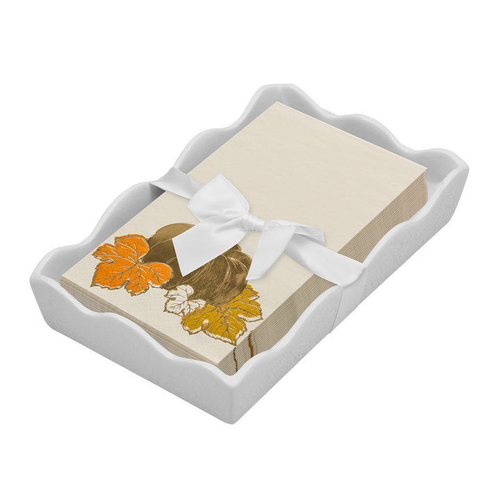 Thanksgiving Guest Towel with Napkin Tray
