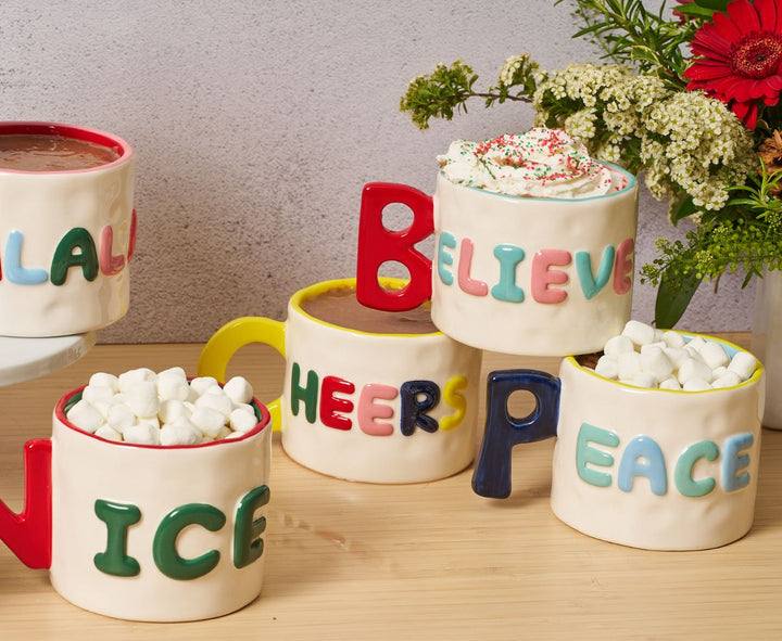 Ceramic Message Mug Peace, 14oz