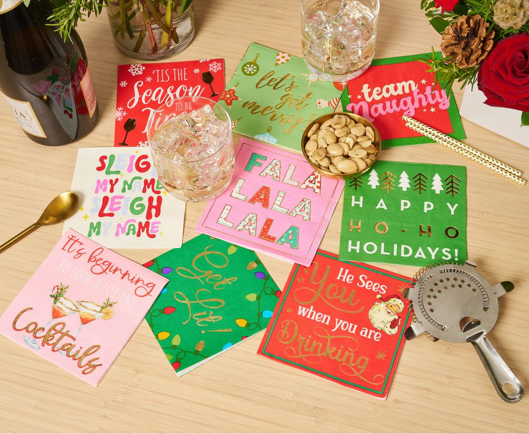 'He Sees You...' Cocktail Napkins/26pk