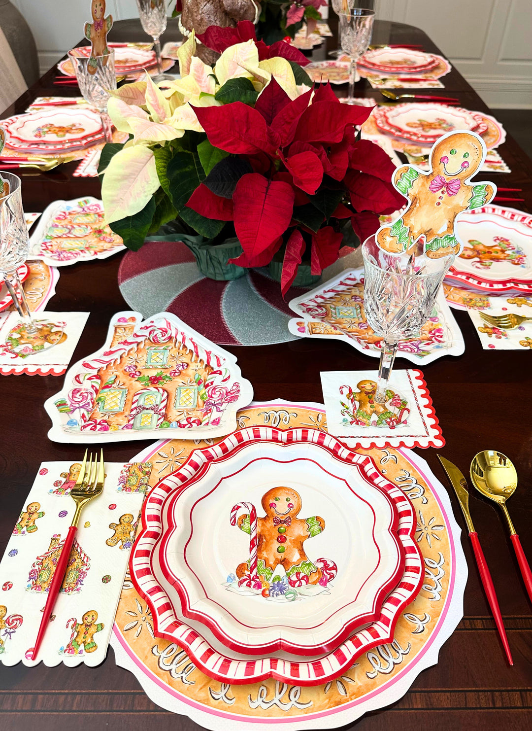 Gingerbread Table Setting