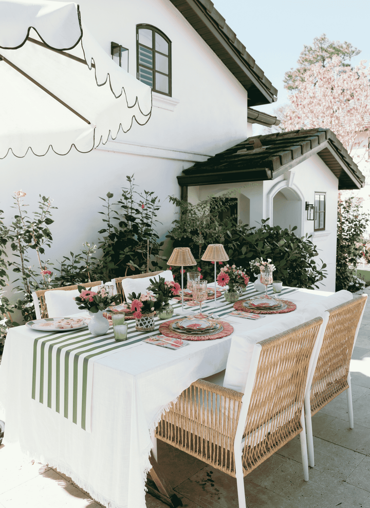 Spring Tablescape for 16: Dahlia Garden