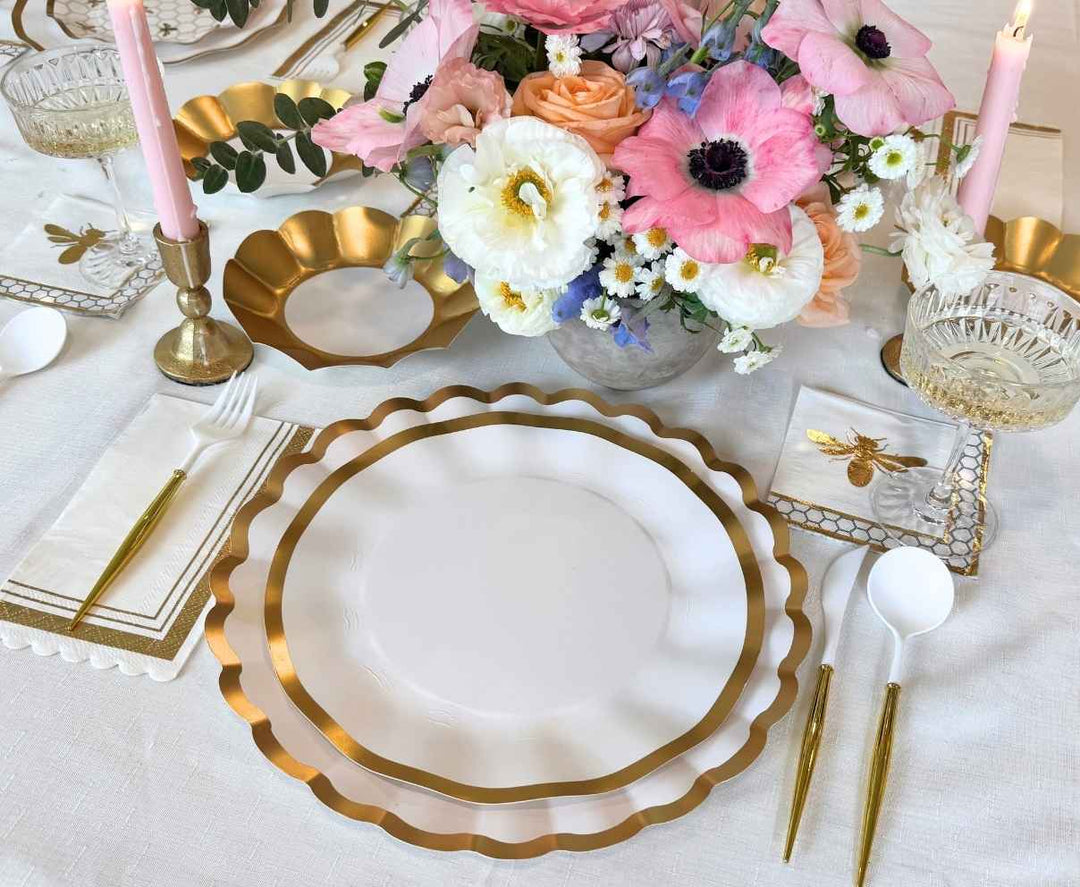Gilded Honey Table Setting