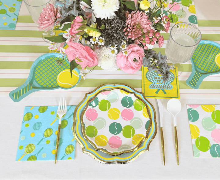 Tennis Ball Multi Salad Plates/8pk