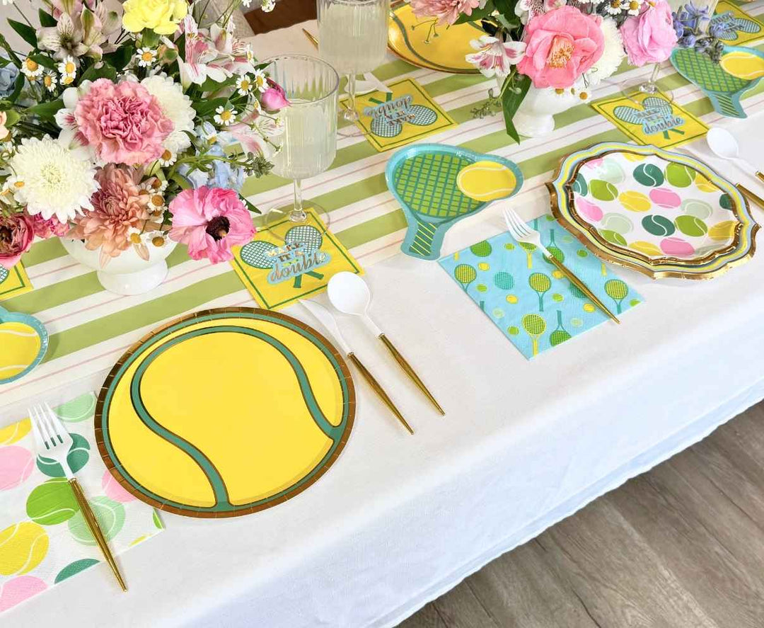 Tennis Ball Multi Salad Plates/8pk