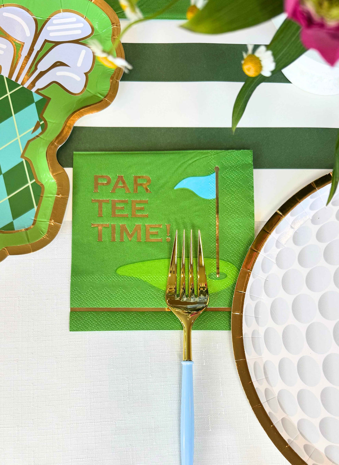 Golf Ball Die Cut Dinner Plates/8pk