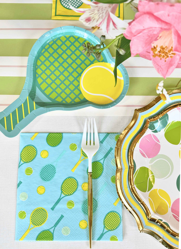 Tennis Ball Multi Salad Plates/8pk