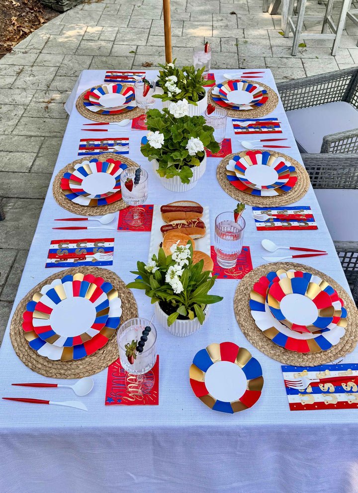 Modern Patriotic Dinner Plates/8pk