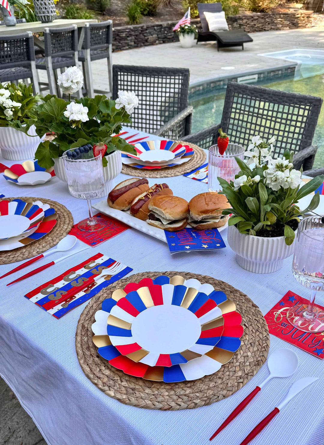 Modern Patriotic Dinner Plates/8pk