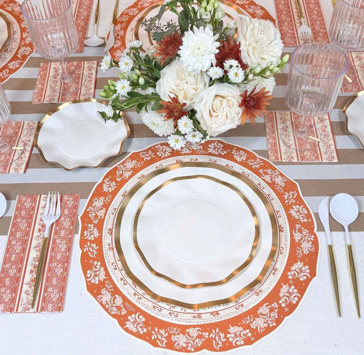 Pumpkin Garden Table Setting