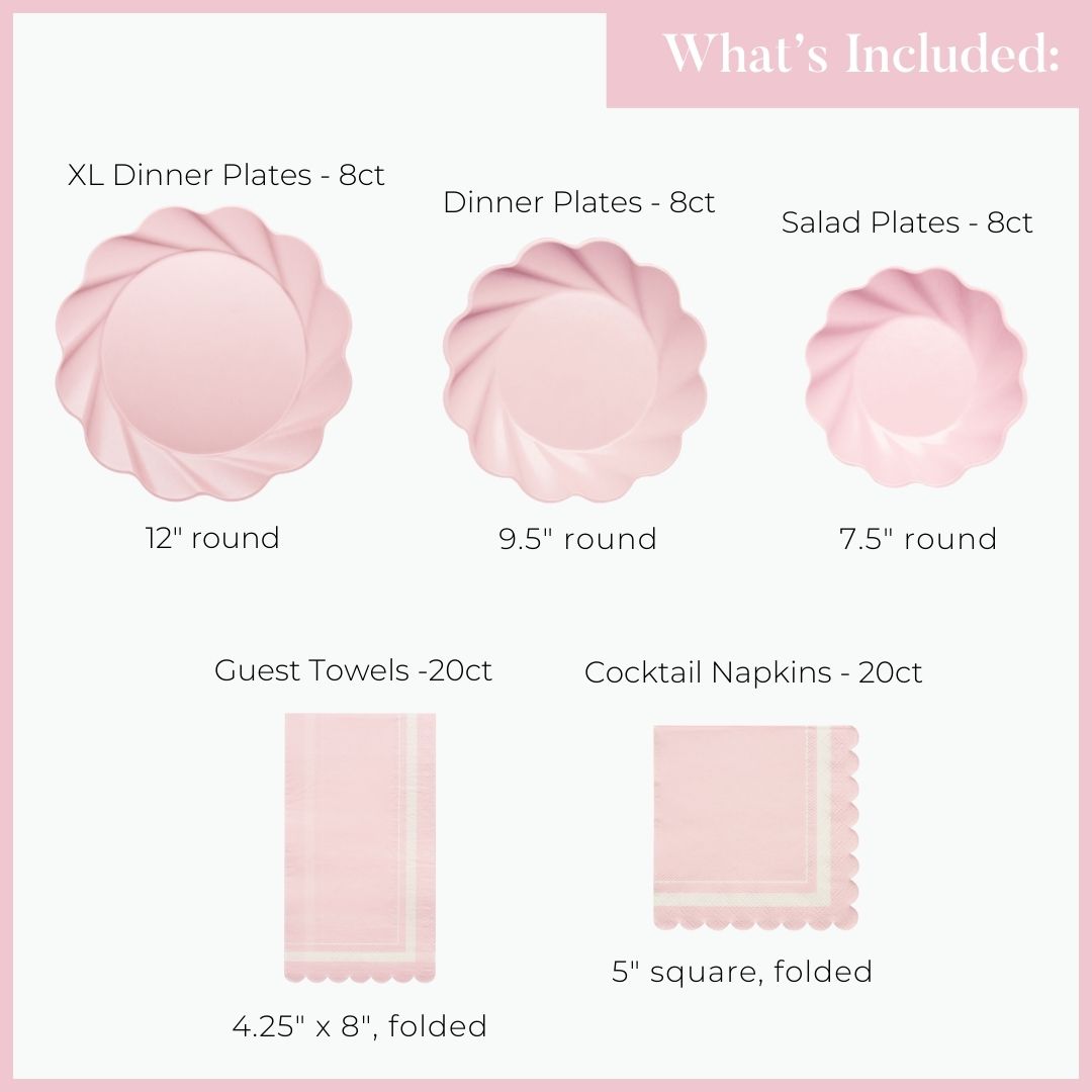 Eco-Friendly Table Setting- Blush