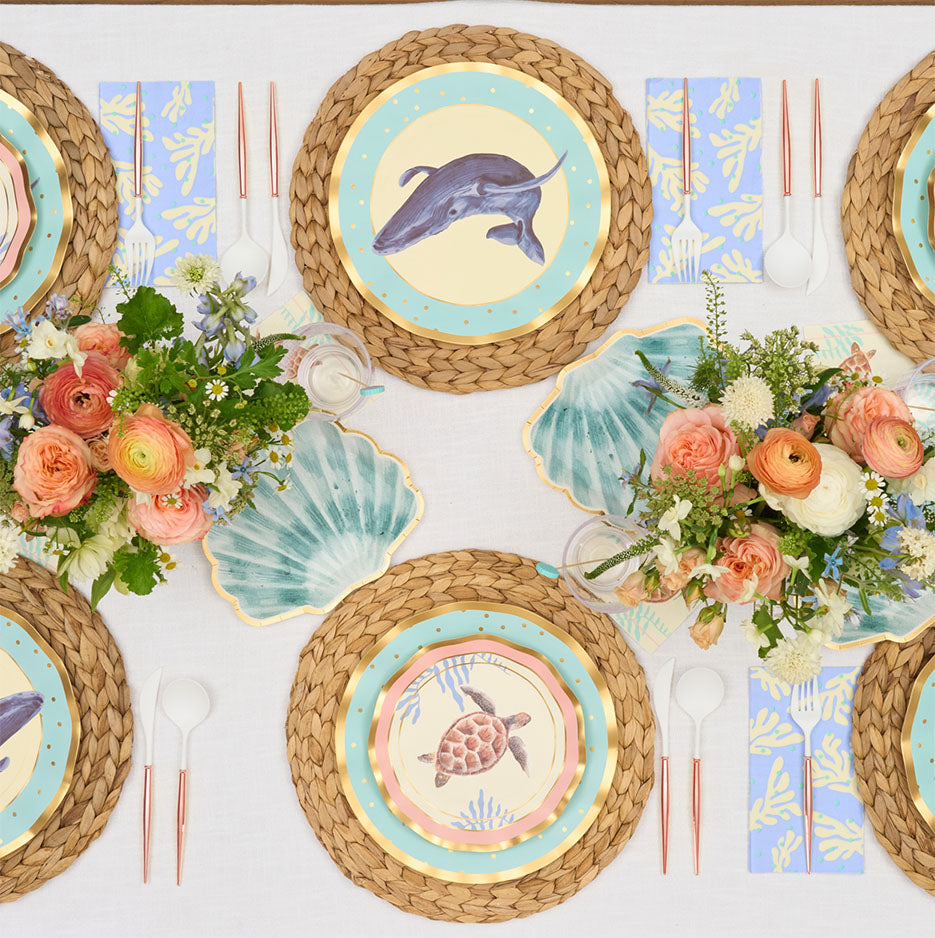 Pastel Sea Table Setting