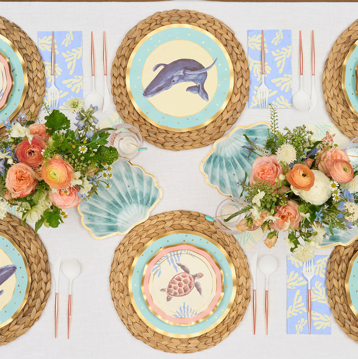 Pastel Sea Table Setting