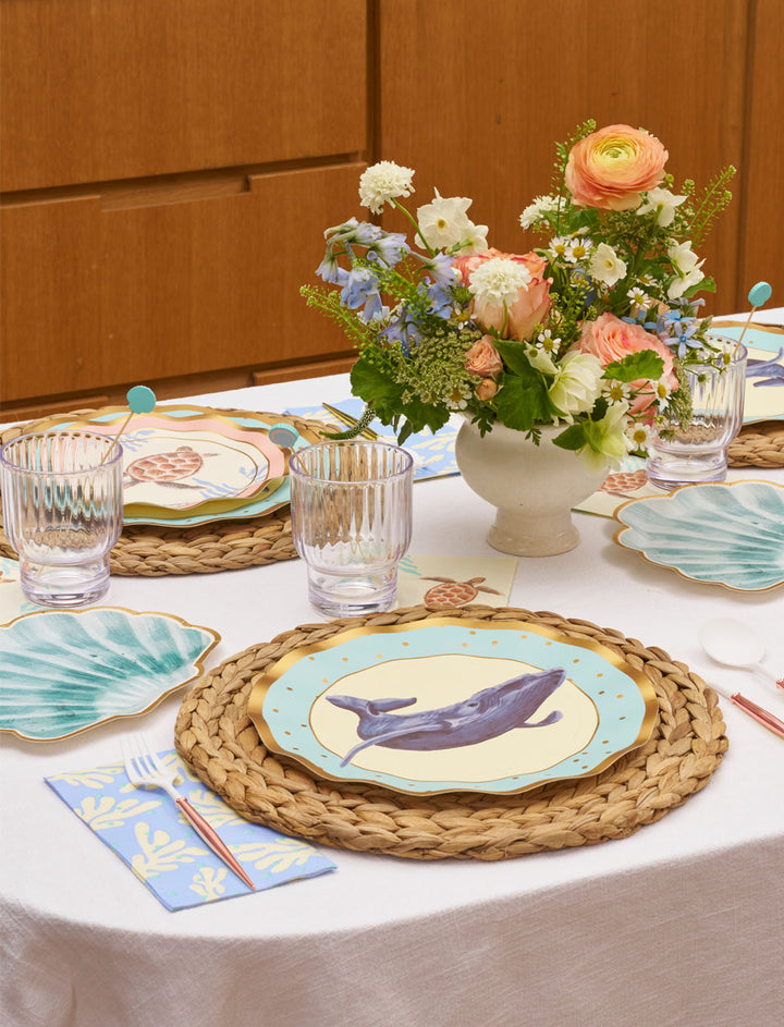 Pastel Sea Table Setting
