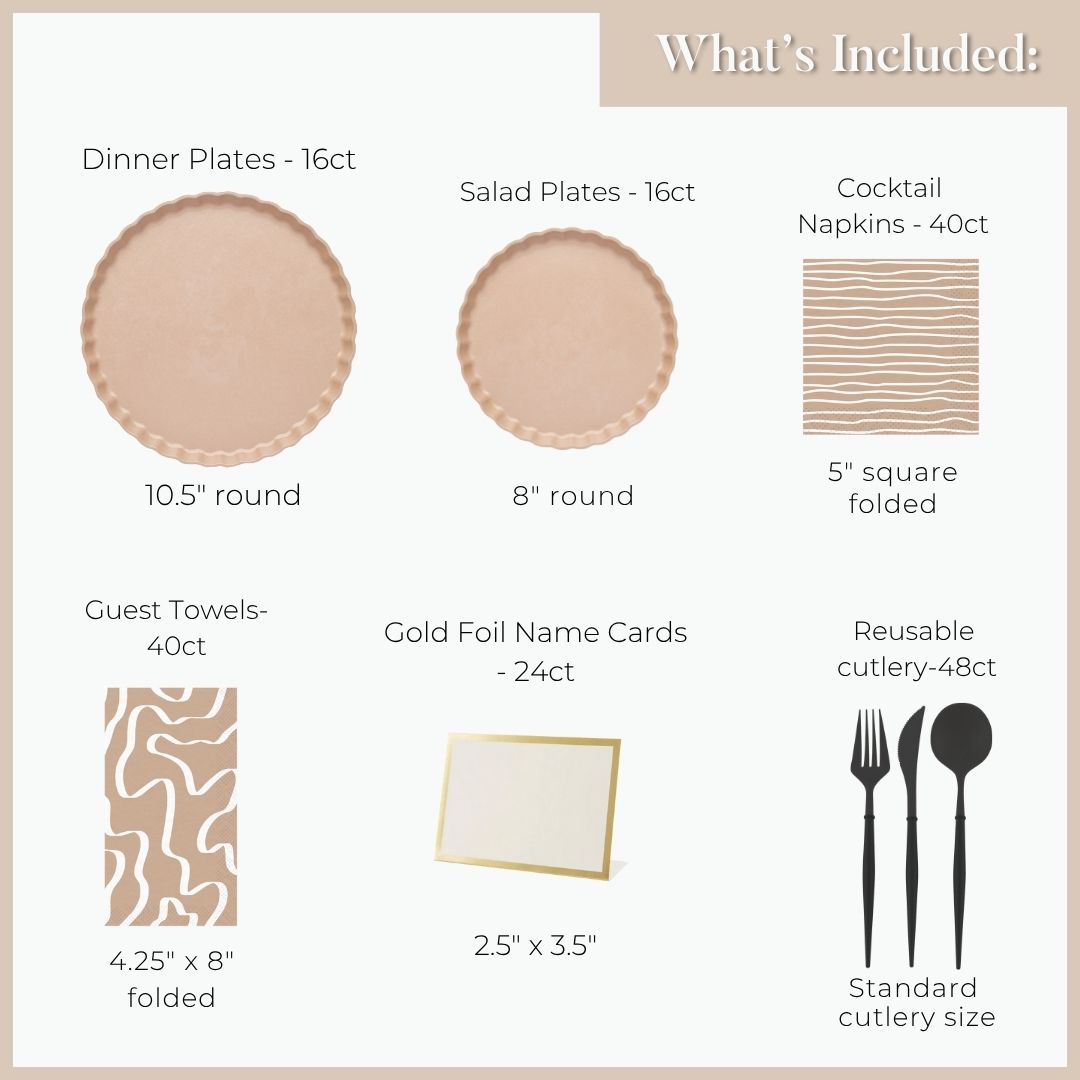 Eco Sand Table Setting for 16