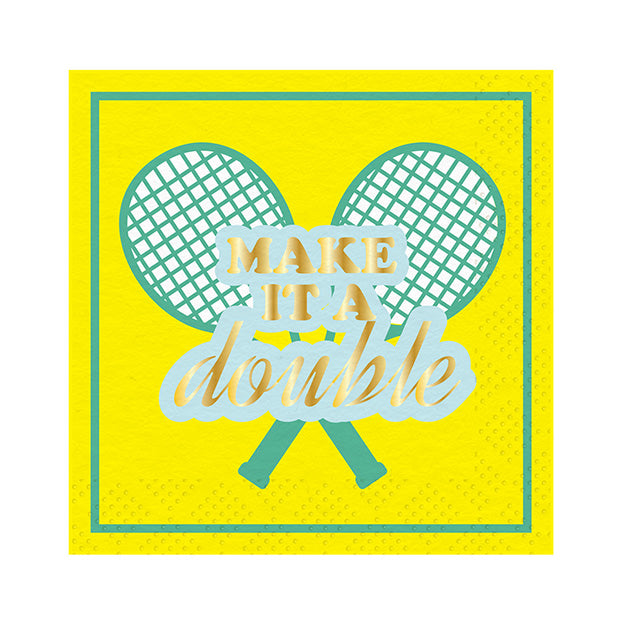 Make It A Double Cocktail Napkins/40pk
