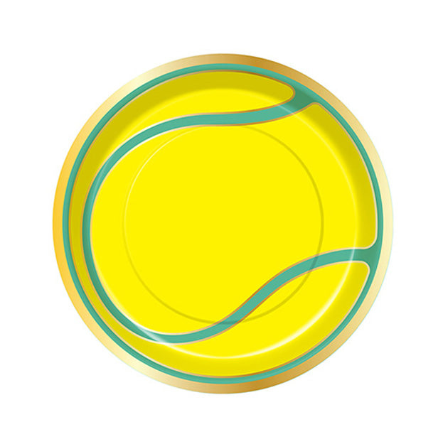 Tennis Ball Die Cut Dinner Plates/8pk