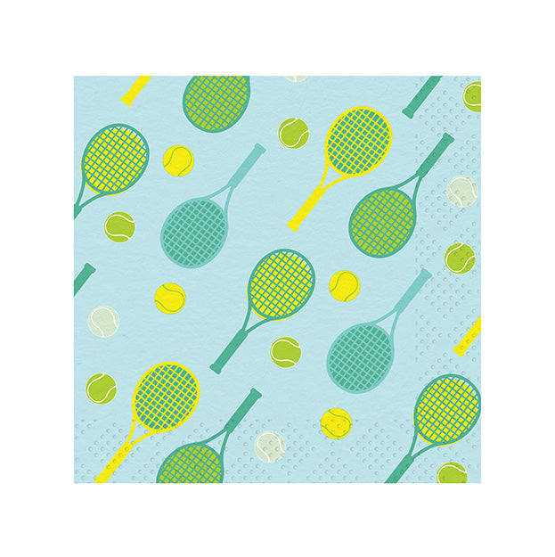Tennis Racket Multi Lunch Napkin/40pk