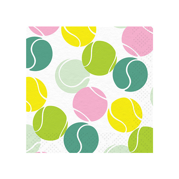 Tennis Ball Multi Lunch Napkin/40pk