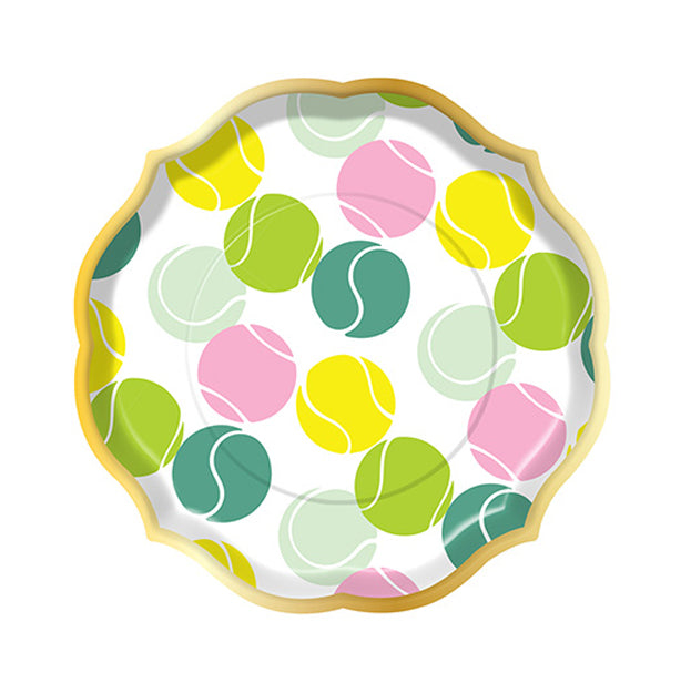 Tennis Ball Multi Salad Plates/8pk