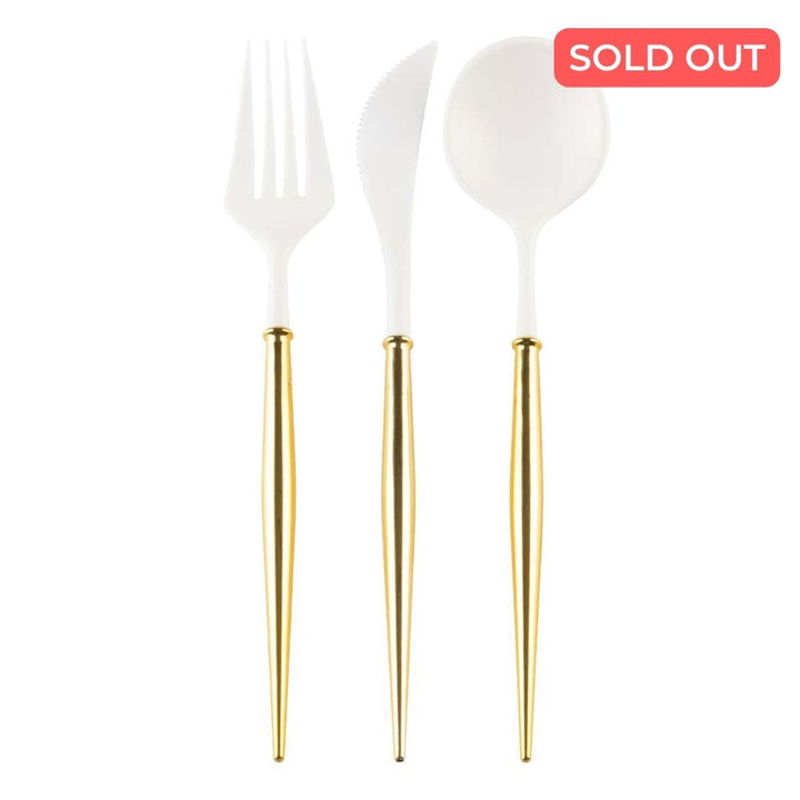 Gold Bella Assorted Plastic Cutlery/24pc, Service for 8