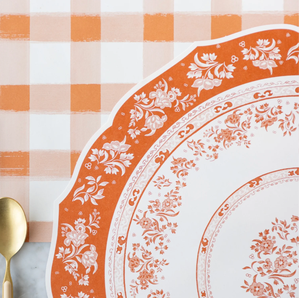 Regal Pumpkin Placemat - 12 Sheets