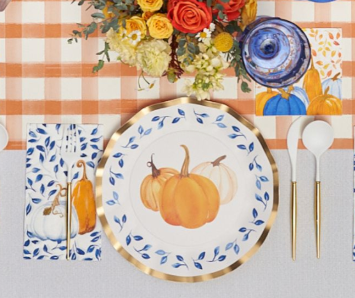 Harvest Blues Table Setting