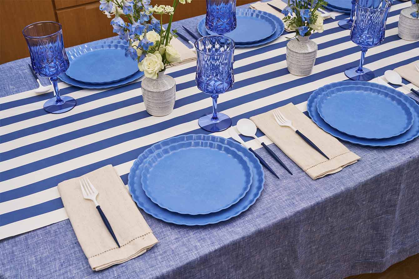 Simply Eco Dinner Plate- French Blue/8pkg – Sophistiplate LLC