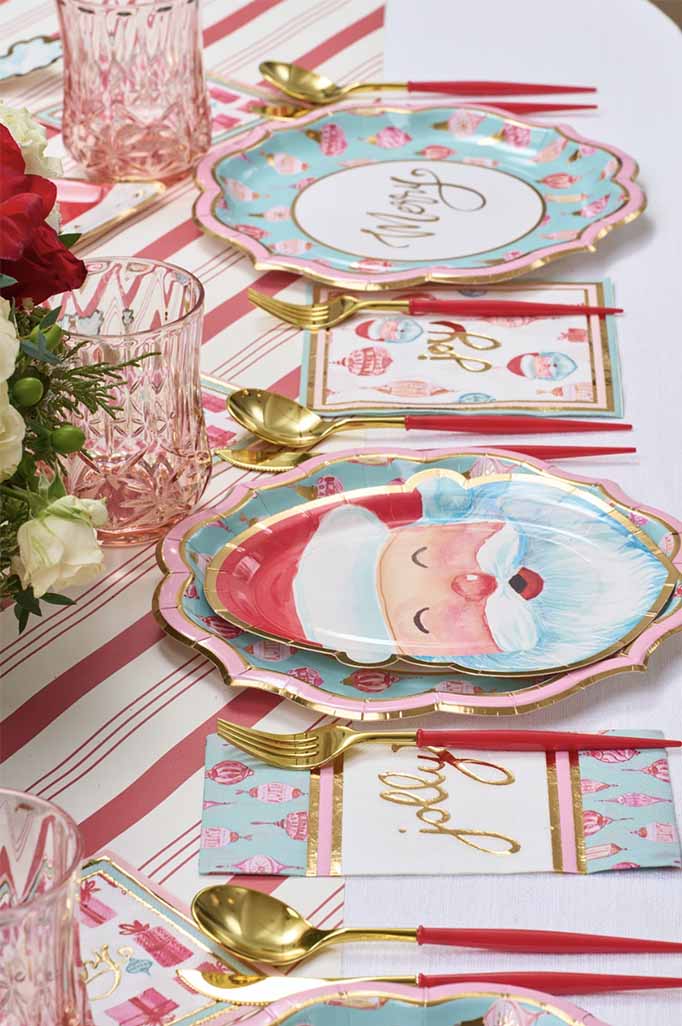 Jolly Holiday Table Setting
