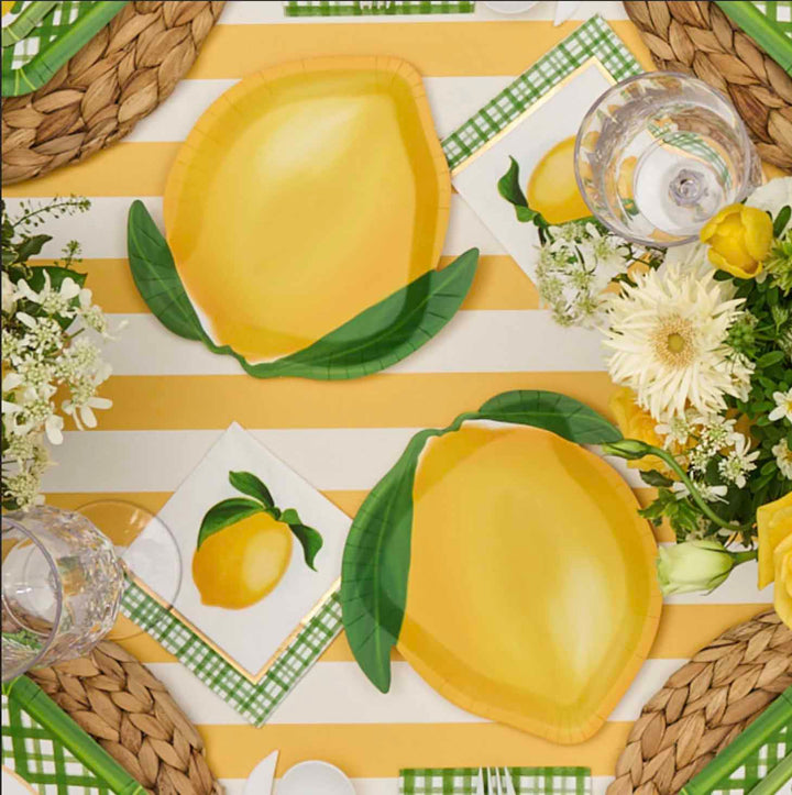 Lemon and Stem Table Setting