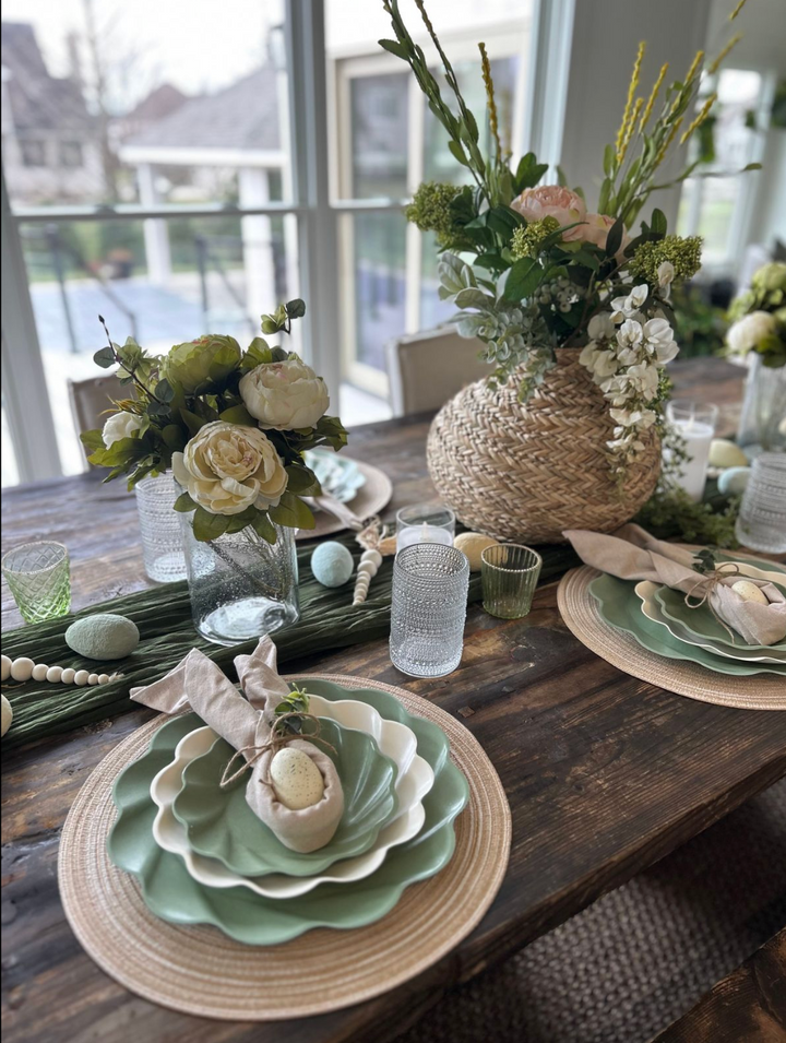 Eco-Friendly Table Setting- Sage