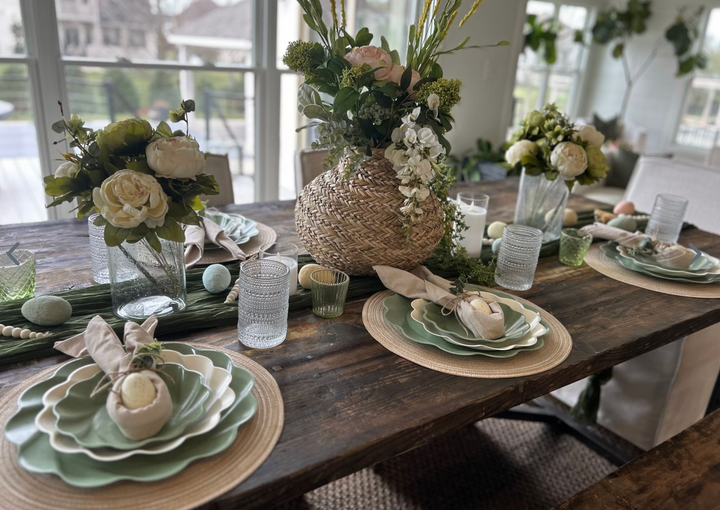 Eco-Friendly Table Setting- Sage