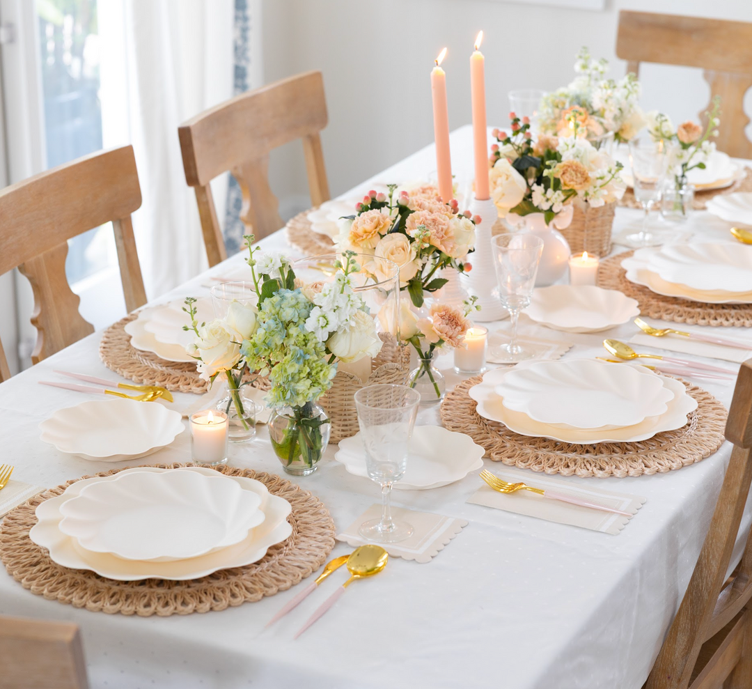 Simply Eco Salad Plate- Cream/8pkg