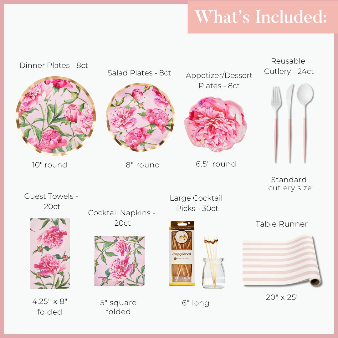 The Ultimate Girly Tablescape: Pink Peonies