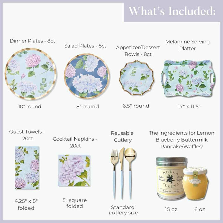Spring Brunch Tablescape: Hydrangea