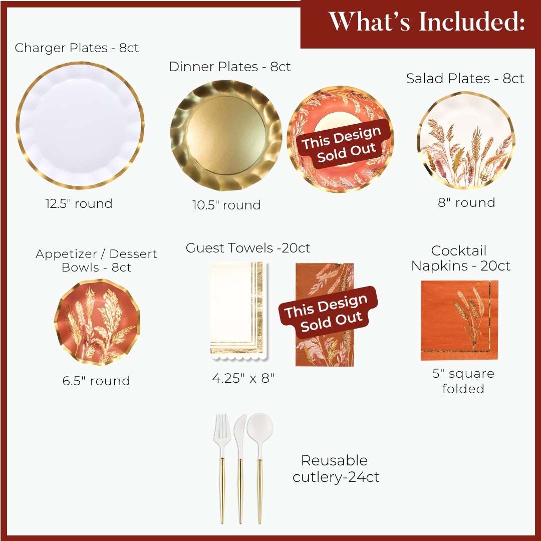 Harvest Wheat Table Setting