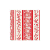 Red Burleigh Stripe Cocktail Napkins/20pk