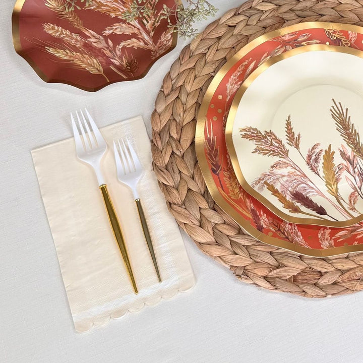 Harvest Wheat Table Setting
