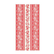 Red Burleigh Stripe Guest Towels/16pk