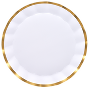 Everyday White Wavy Charger Plates/8pk